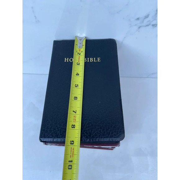 Four Holy Bibles Maroon and Black Sz 9"x6" - Picture 5 of 11